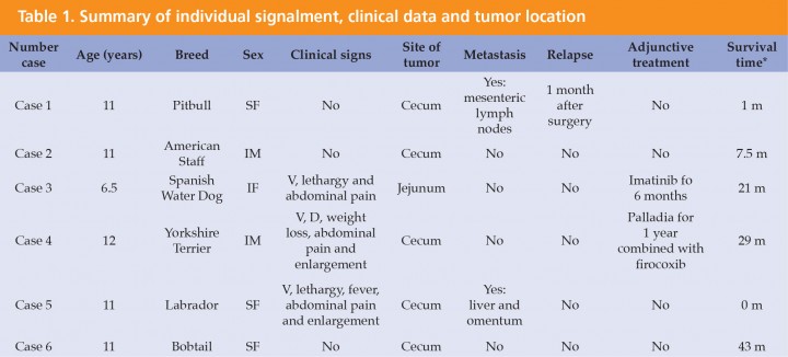 <div class=\"Basic-Text-Frame\">
<p>SF: spayed female, IM: intact male, IF: intact female, V: vomiting, D: diarrhea.</p>

<p>*after surgery</p>
</div>